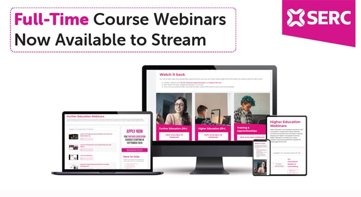 Deciding your next steps? SERC’s online webinars are here to help you chose a full-time course that is right for you. 